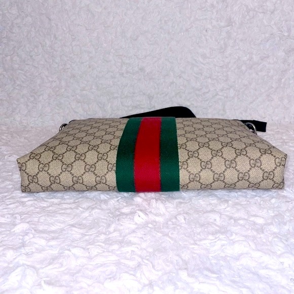 Gucci GG Guccissima Supreme Monogram Web Unisex Messenger Crossbody Bag 523335 - Picture 10 of 17
